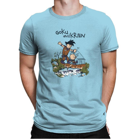 Galvin and Krobbes - Kamehameha Tees - Mens Premium T-Shirts RIPT Apparel Small / Light Blue