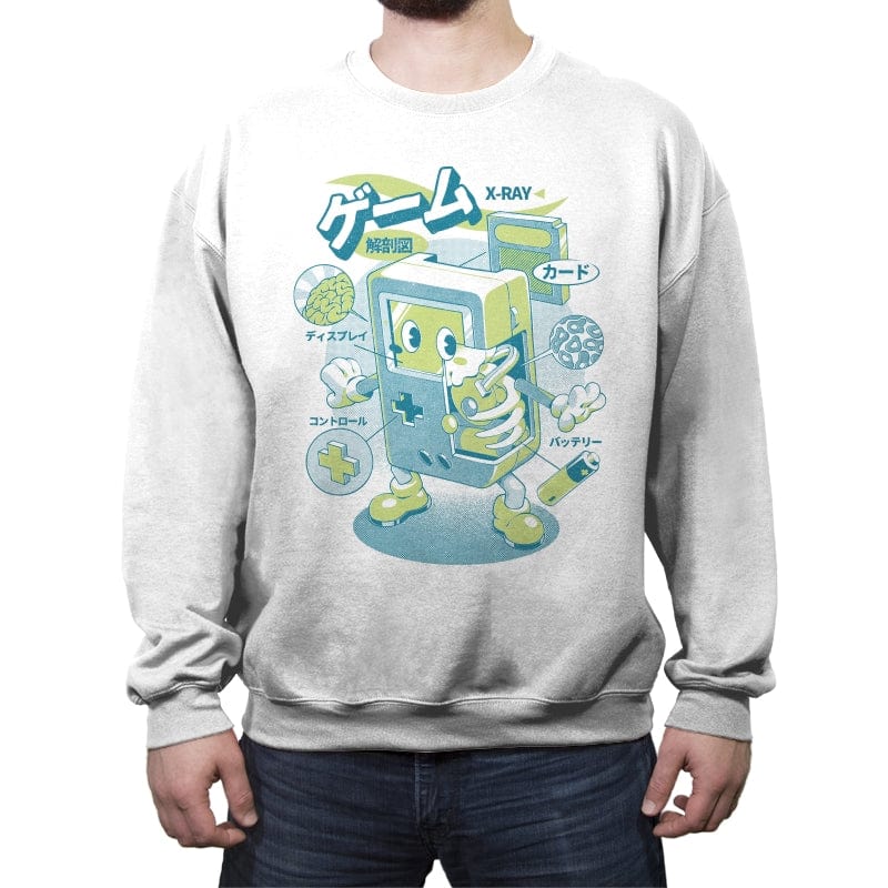 Game Anatomy - Crew Neck Sweatshirt Crew Neck Sweatshirt RIPT Apparel Small / White