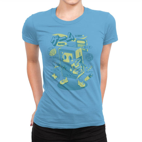 Game Anatomy - Womens Premium T-Shirts RIPT Apparel Small / Turquoise