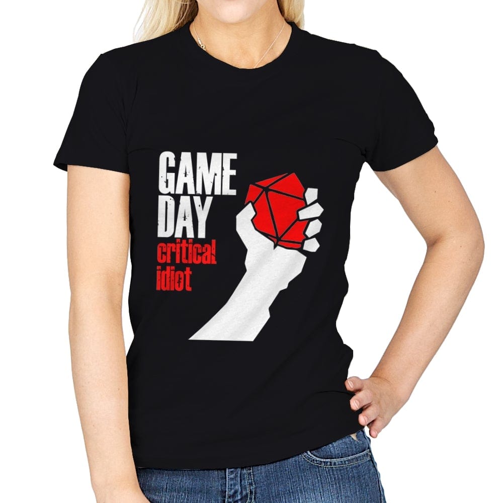 Game Day - Womens T-Shirts RIPT Apparel Small / Black