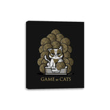 Game Of Cats - Canvas Wraps Canvas Wraps RIPT Apparel 8x10 / Black