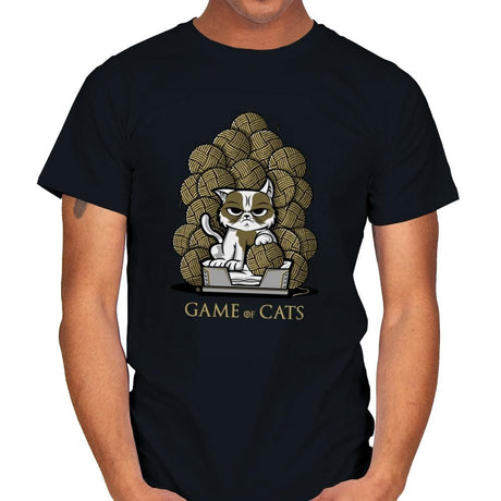 Game Of Cats - Mens T-Shirts RIPT Apparel Small / Black