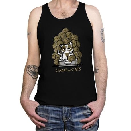 Game Of Cats - Tanktop Tanktop RIPT Apparel X-Small / Black