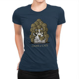 Game Of Cats - Womens Premium T-Shirts RIPT Apparel Small / Midnight Navy