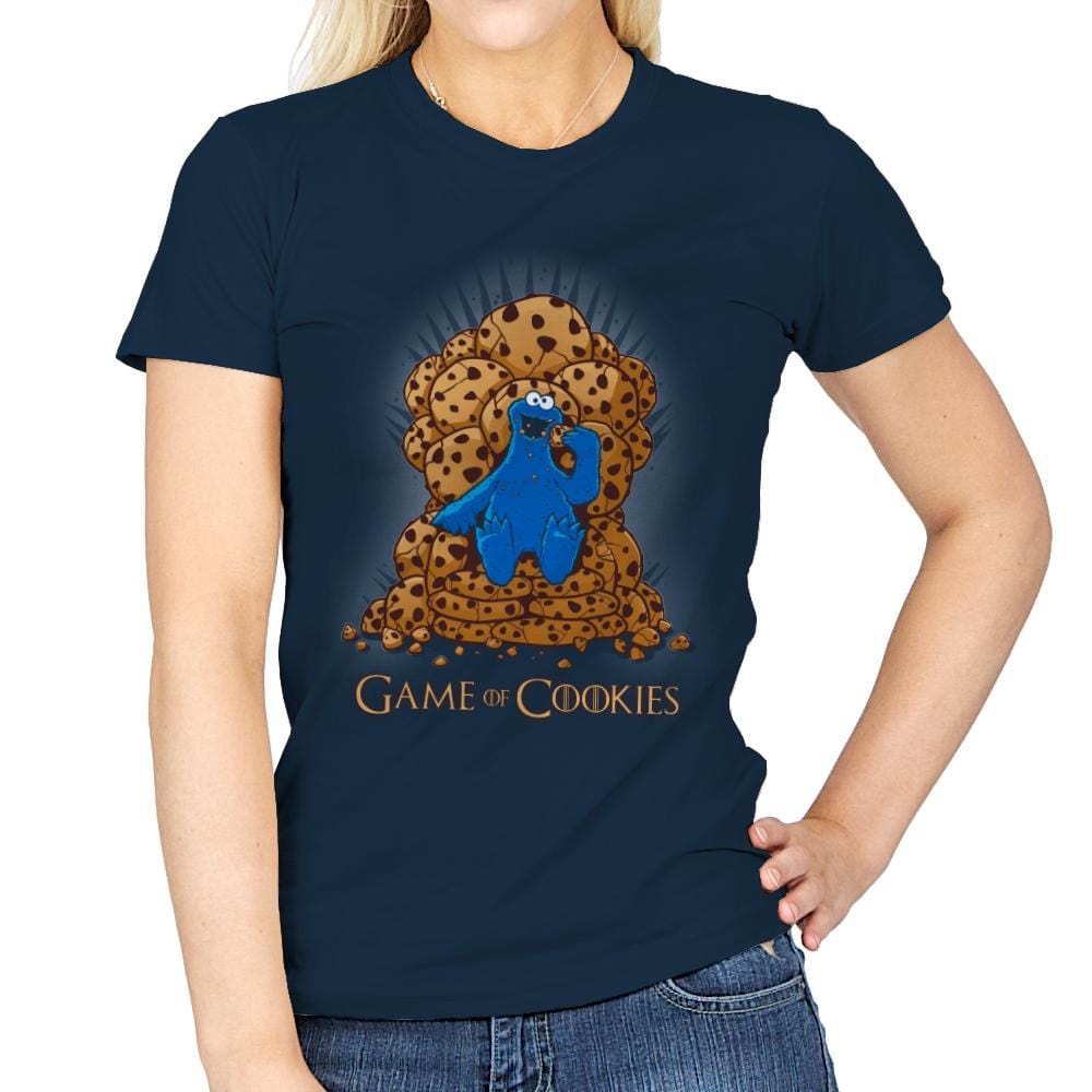 Game Of Cookies - Womens T-Shirts RIPT Apparel Small / Navy