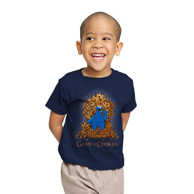 Game Of Cookies - Youth T-Shirts RIPT Apparel X-small / Navy