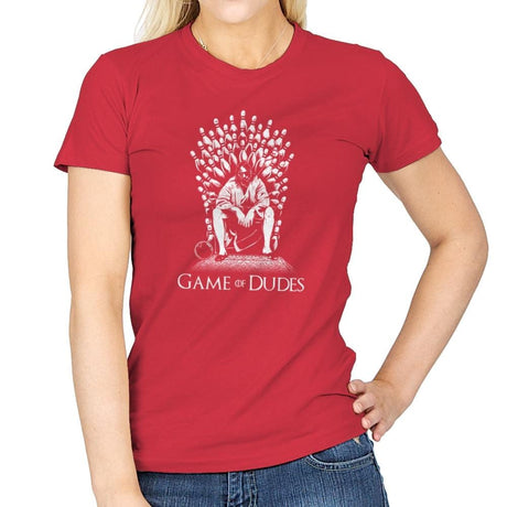 Game of Dudes Exclusive - Womens T-Shirts RIPT Apparel Small / Red