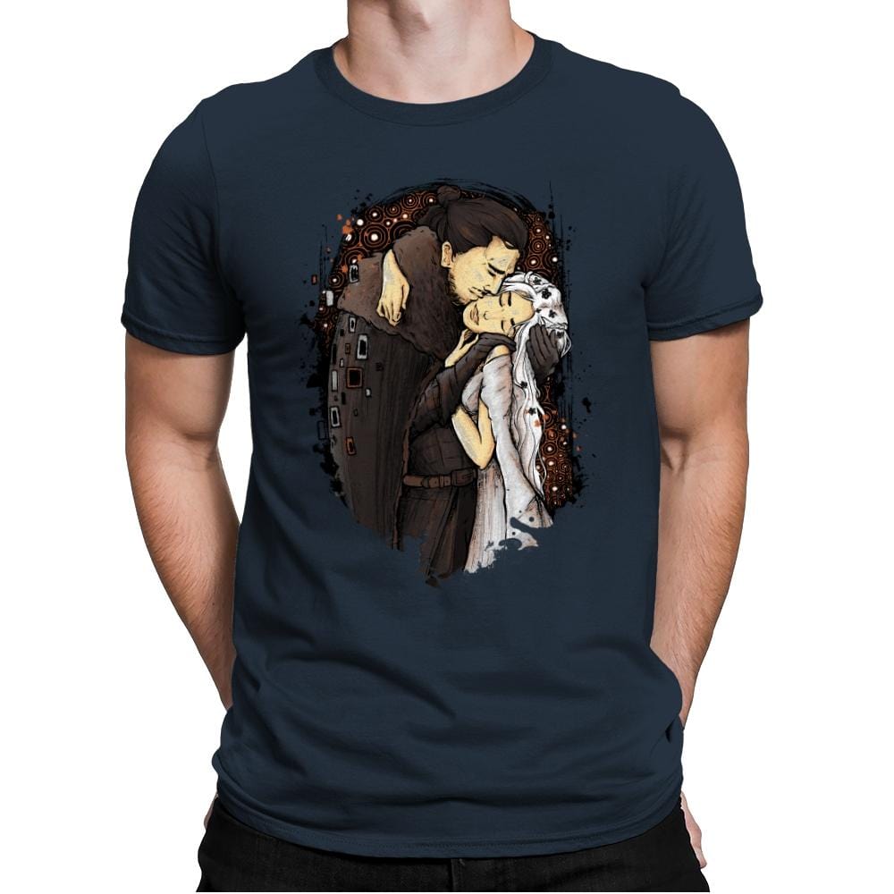 Game of Kisses - Mens Premium T-Shirts RIPT Apparel Small / Indigo