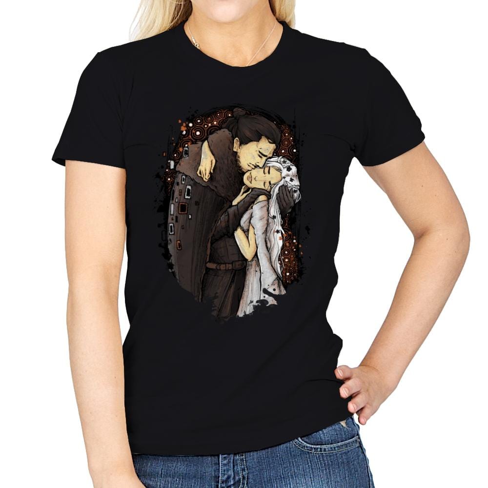 Game of Kisses - Womens T-Shirts RIPT Apparel Small / Black