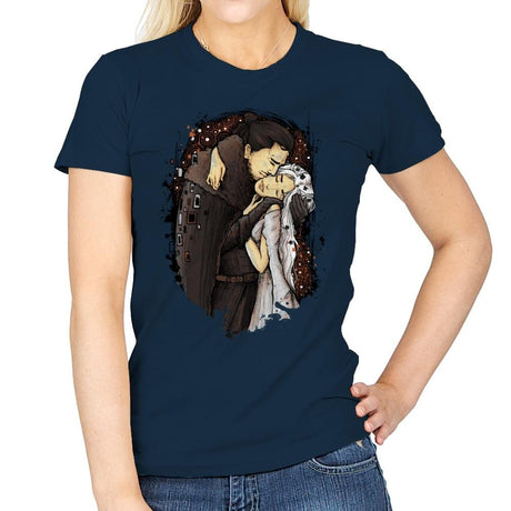 Game of Kisses - Womens T-Shirts RIPT Apparel Small / Navy