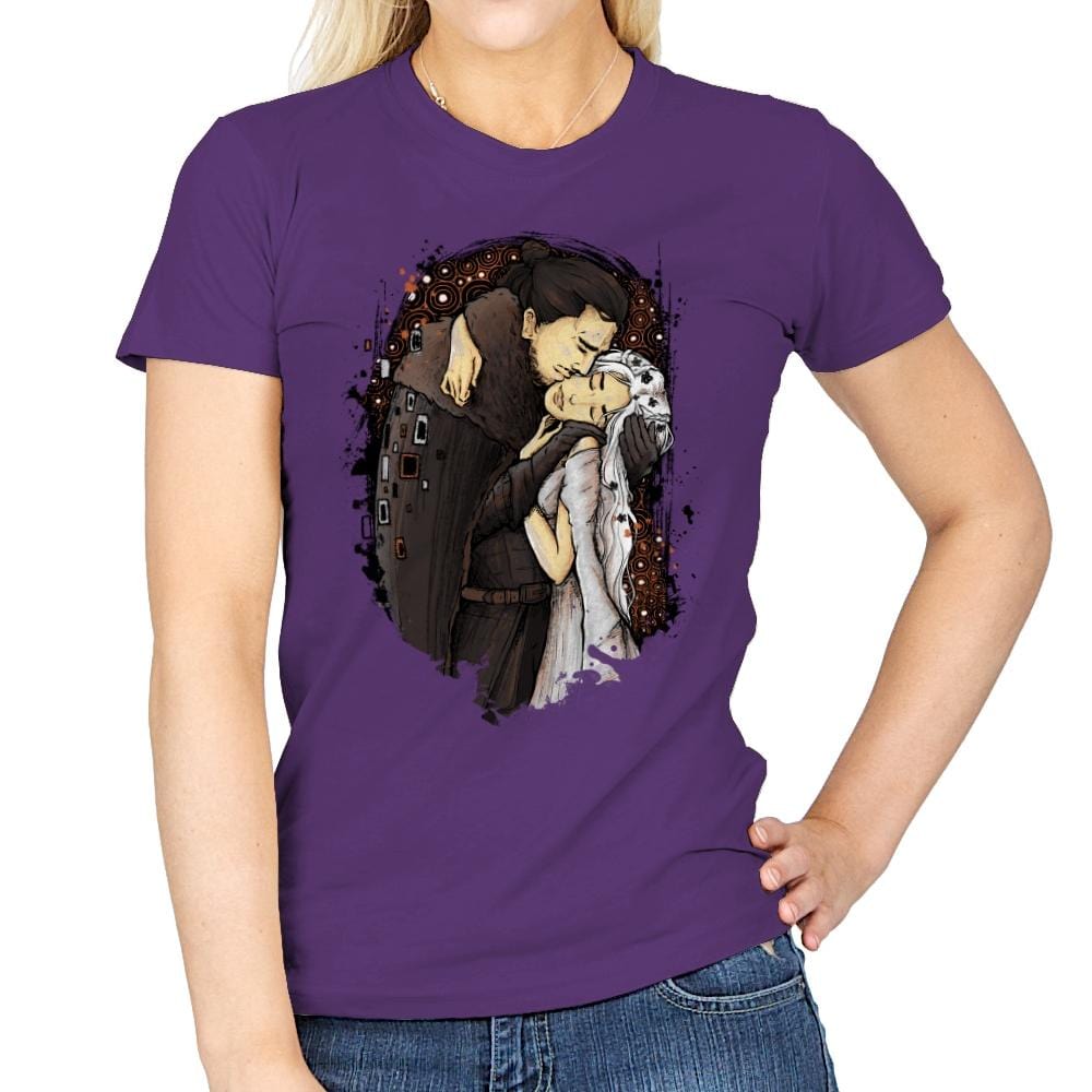 Game of Kisses - Womens T-Shirts RIPT Apparel Small / Purple