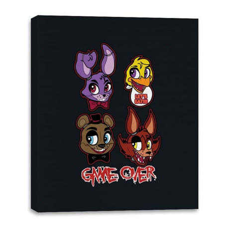 Game Over - Canvas Wraps Canvas Wraps RIPT Apparel 16x20 / Black