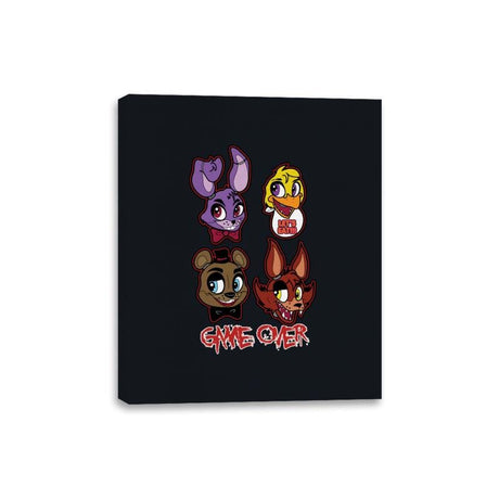 Game Over - Canvas Wraps Canvas Wraps RIPT Apparel 8x10 / Black