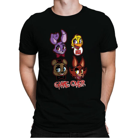 Game Over - Mens Premium T-Shirts RIPT Apparel Small / Black