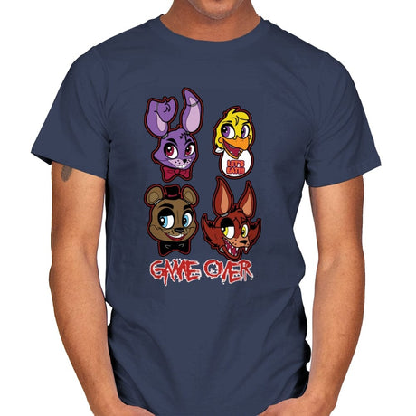 Game Over - Mens T-Shirts RIPT Apparel Small / Navy