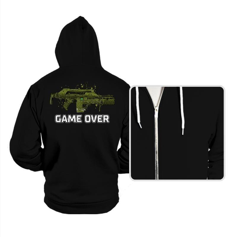Game Over Player - Hoodies Hoodies RIPT Apparel Small / Black