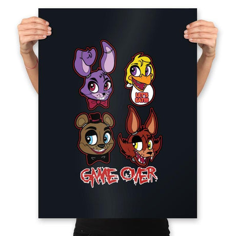 Game Over - Prints Posters RIPT Apparel 18x24 / Black