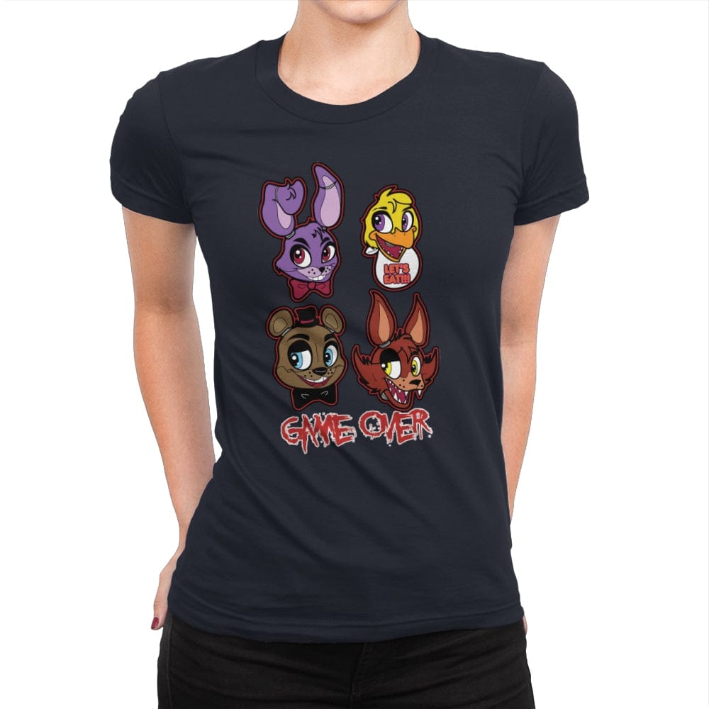 Game Over - Womens Premium T-Shirts RIPT Apparel Small / Midnight Navy