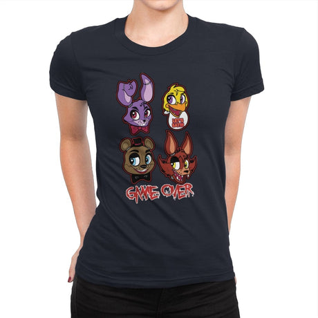 Game Over - Womens Premium T-Shirts RIPT Apparel Small / Midnight Navy