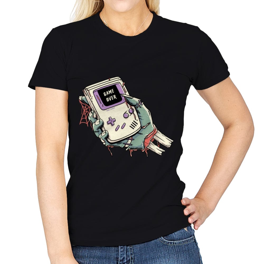 Game Over - Zombie - Womens T-Shirts RIPT Apparel Small / Black