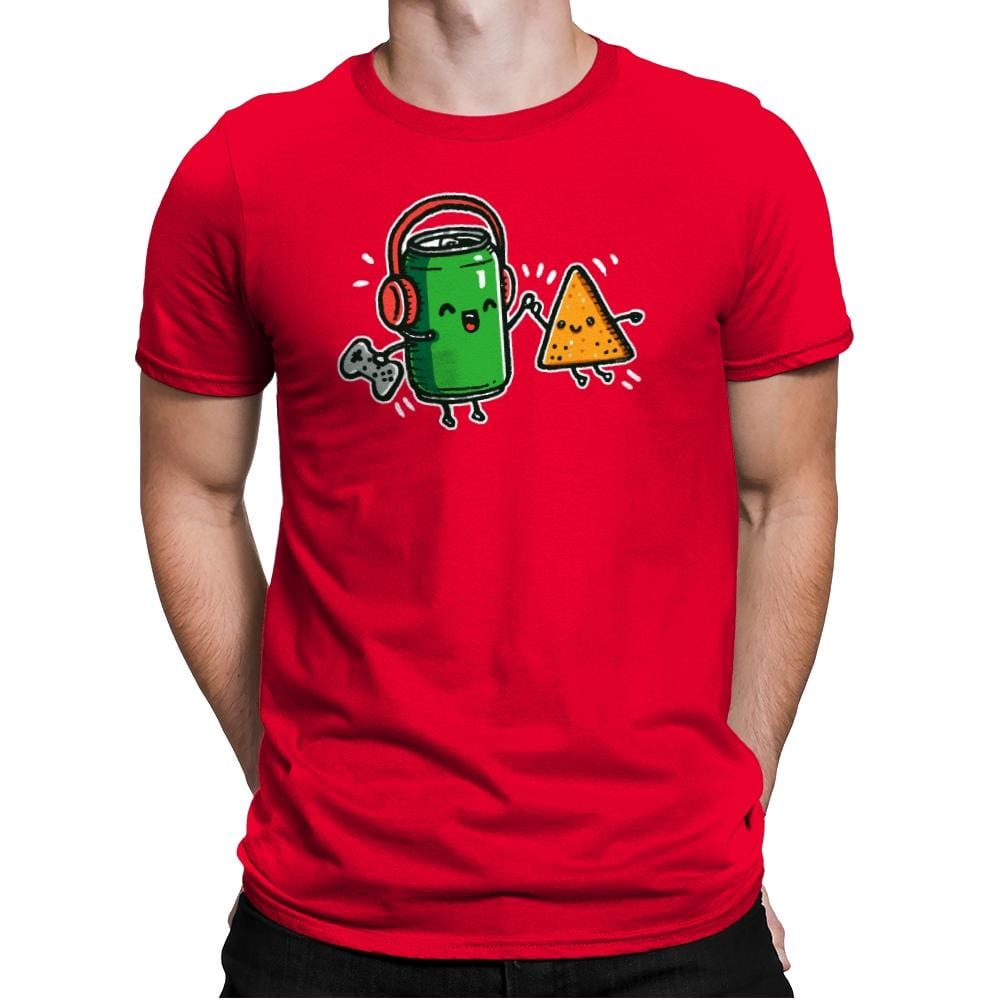Game Partner - Mens Premium T-Shirts RIPT Apparel Small / Red