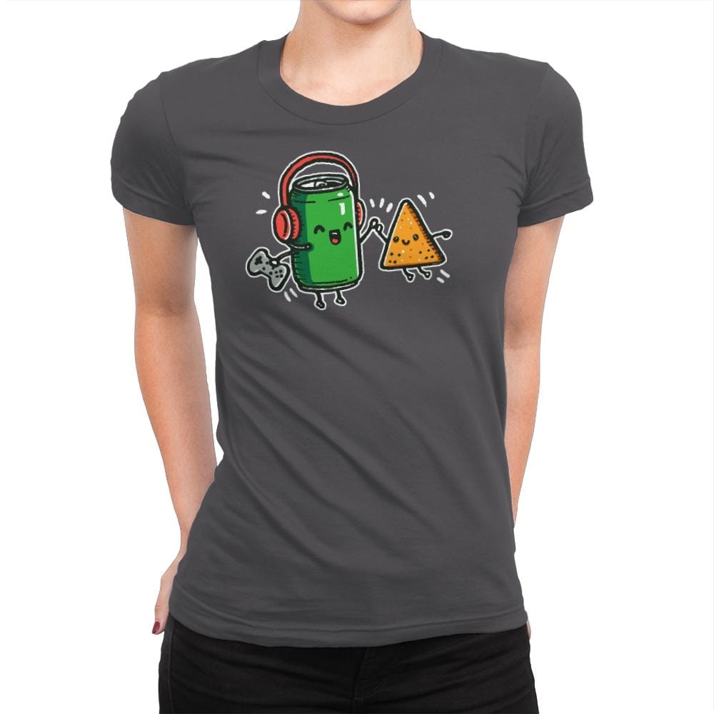 Game Partner - Womens Premium T-Shirts RIPT Apparel Small / Heavy Metal