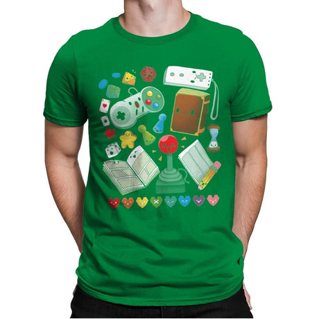 Game World - Mens Premium T-Shirts RIPT Apparel Small / Kelly Green