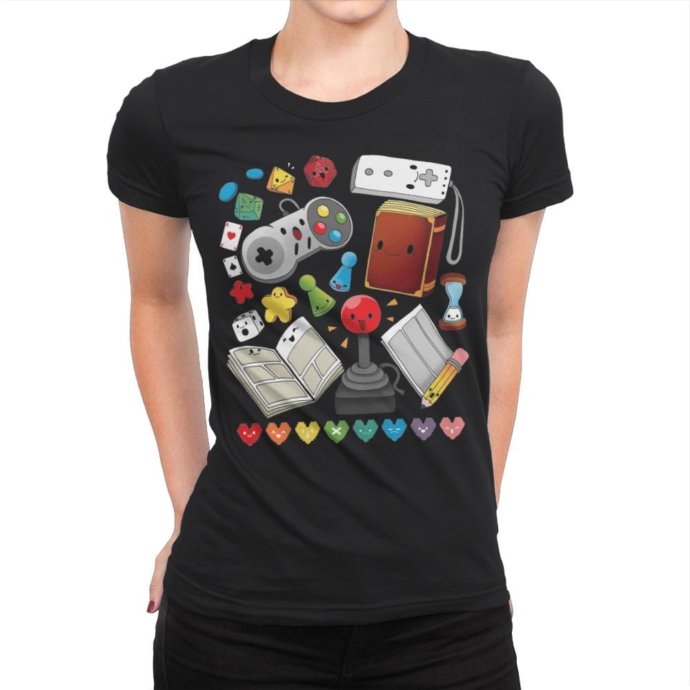 Game World - Womens Premium T-Shirts RIPT Apparel Small / Black