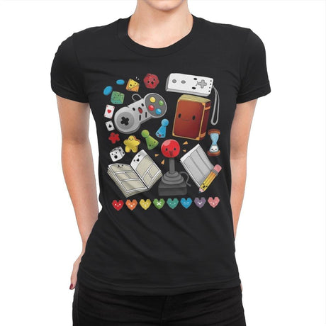 Game World - Womens Premium T-Shirts RIPT Apparel Small / Black