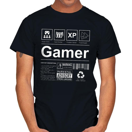 Gamer Label - Mens T-Shirts RIPT Apparel Small / Black
