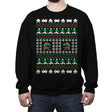 Games Of Christmas Past - Crew Neck Sweatshirt Crew Neck Sweatshirt RIPT Apparel Small / Black