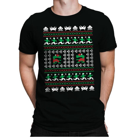 Games Of Christmas Past - Mens Premium T-Shirts RIPT Apparel Small / Black