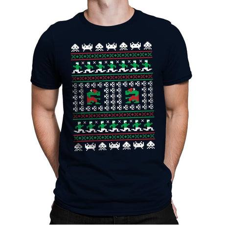 Games Of Christmas Past - Mens Premium T-Shirts RIPT Apparel Small / Midnight Navy