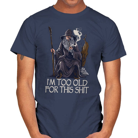 Gandalf is too Old - Mens T-Shirts RIPT Apparel Small / Navy