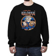 Gangster Sharks - Crew Neck Sweatshirt Crew Neck Sweatshirt RIPT Apparel Small / Black