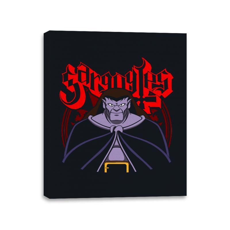 Gargoyle Metal - Canvas Wraps Canvas Wraps RIPT Apparel 11x14 / Black