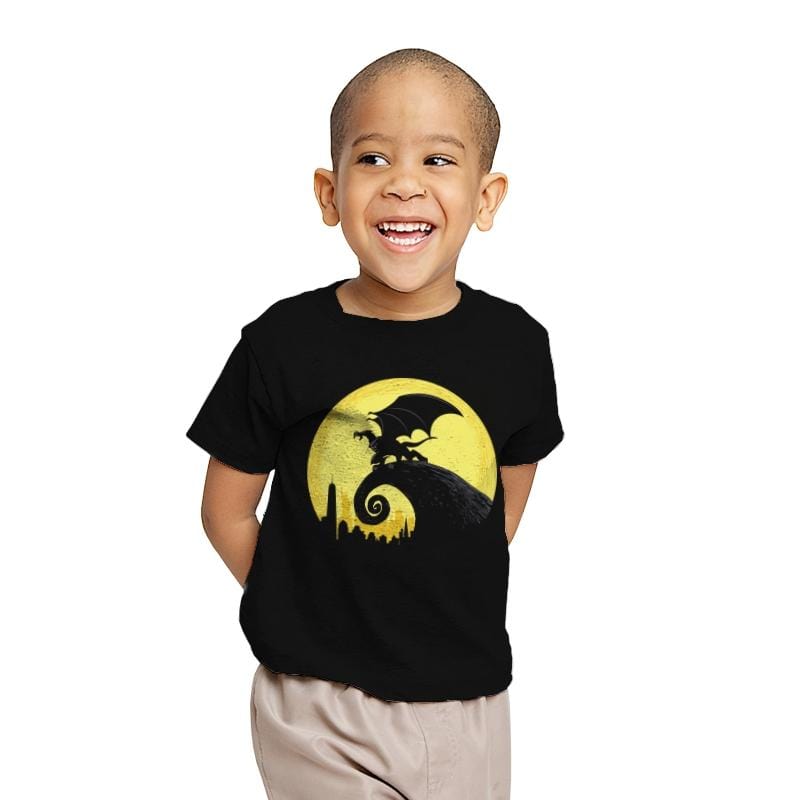 Gargoyles Before Christmas - Youth T-Shirts RIPT Apparel X-small / Black