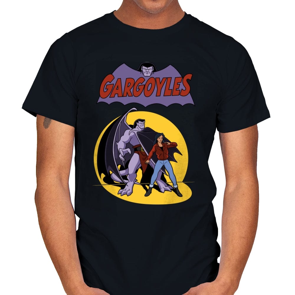 Gargoyles Cover - Mens T-Shirts RIPT Apparel Small / Black