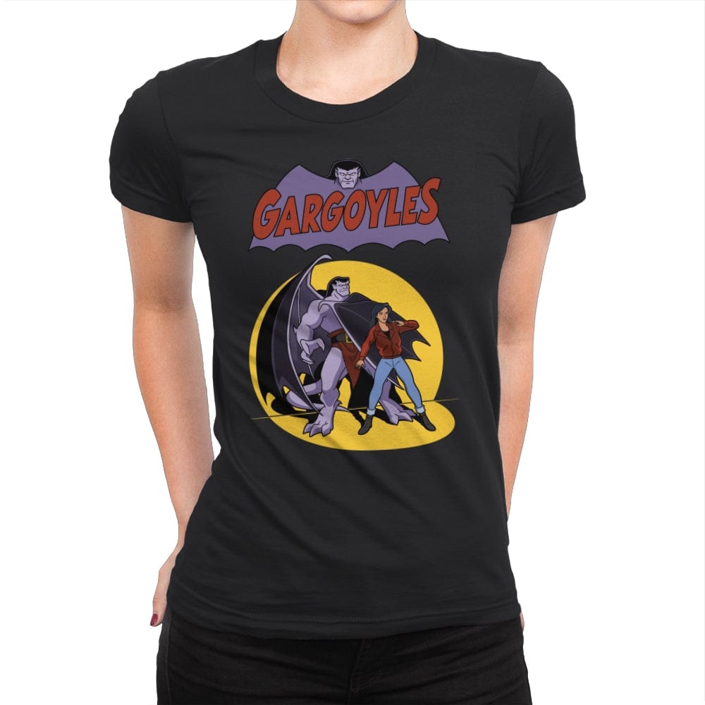 Gargoyles Cover - Womens Premium T-Shirts RIPT Apparel Small / Black