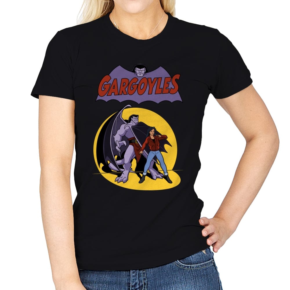 Gargoyles Cover - Womens T-Shirts RIPT Apparel Small / Black