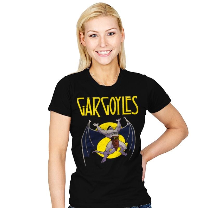 Gargoyles - Womens T-Shirts RIPT Apparel Small / Black