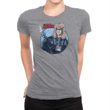 Garth Vader - Womens Premium T-Shirts RIPT Apparel Small / Heather Grey