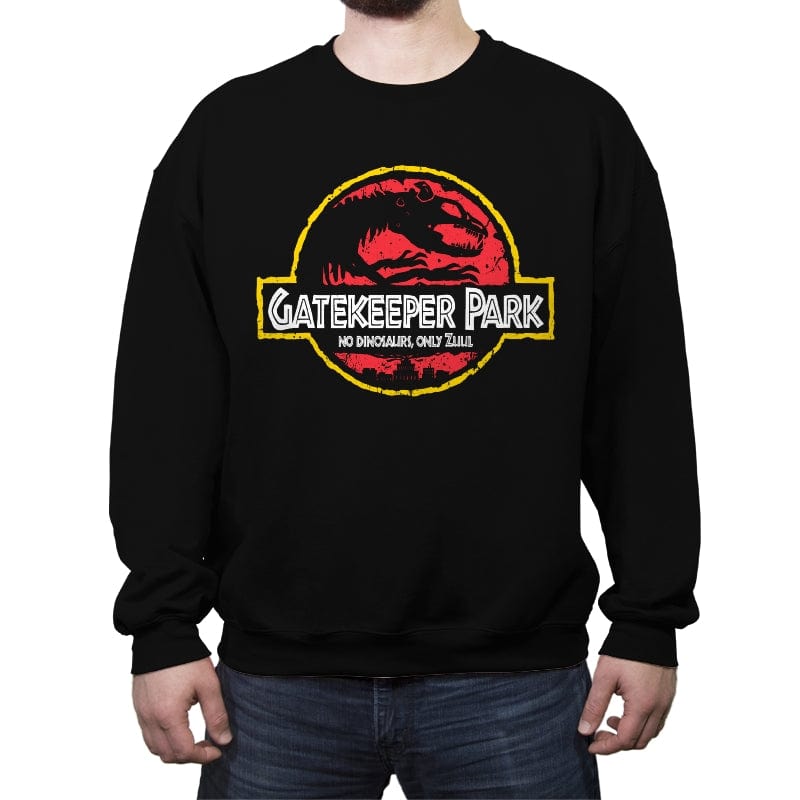 Gatekeeper Park - Crew Neck Sweatshirt Crew Neck Sweatshirt RIPT Apparel Small / Black