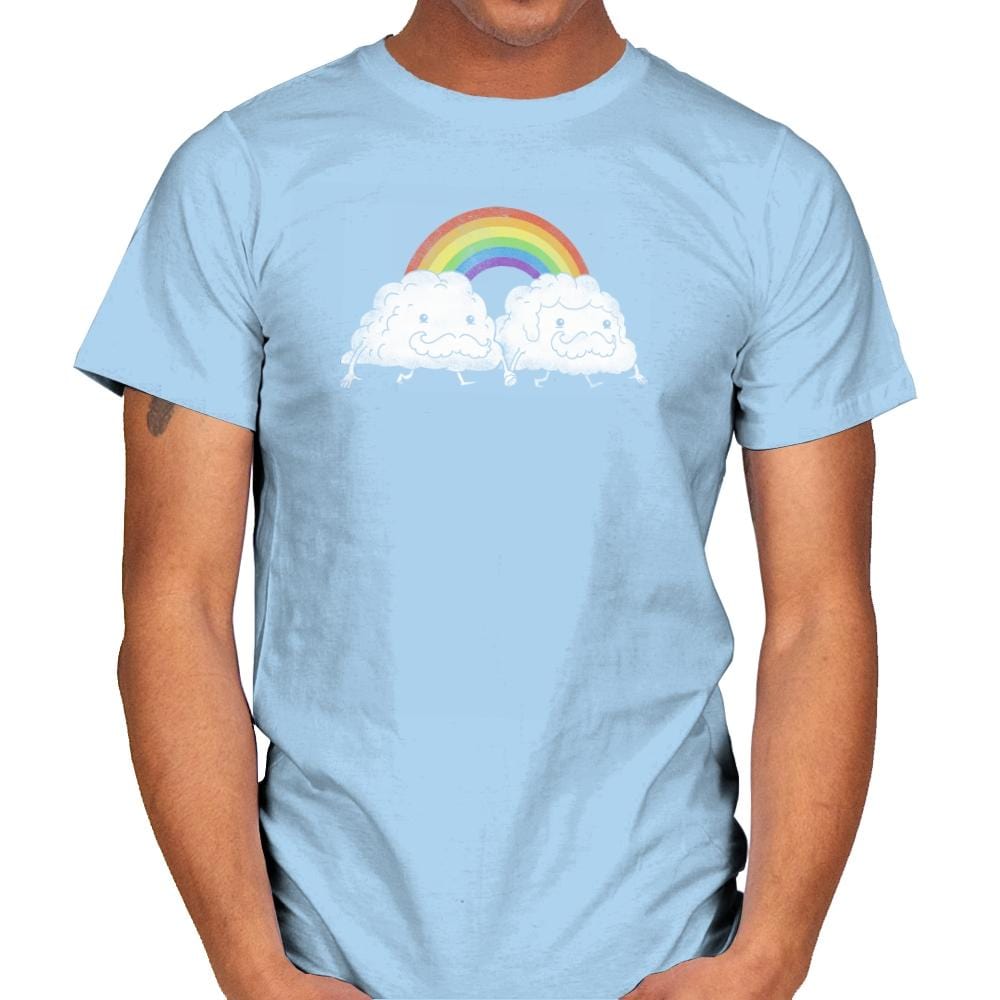 Gay Clouds - Pride - Mens T-Shirts RIPT Apparel Small / Light Blue