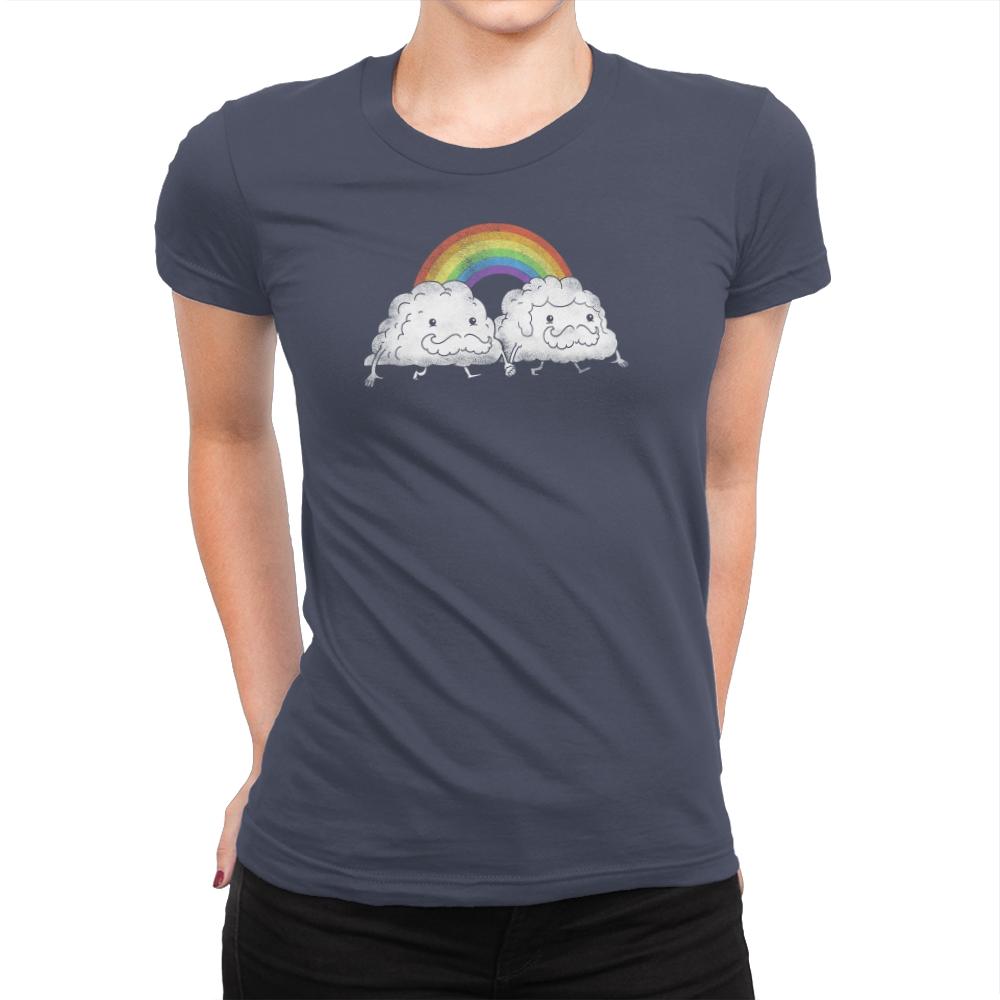 Gay Clouds - Pride - Womens Premium T-Shirts RIPT Apparel Small / Indigo