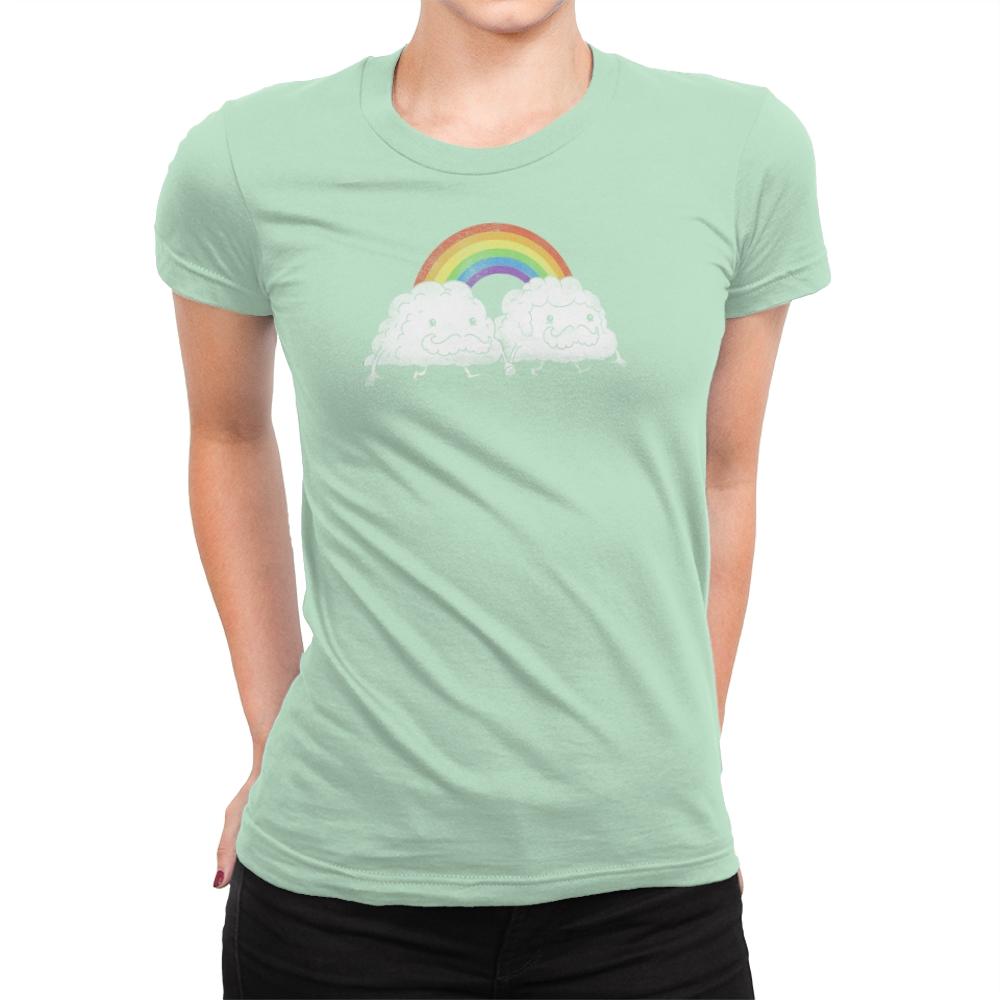Gay Clouds - Pride - Womens Premium T-Shirts RIPT Apparel Small / Mint