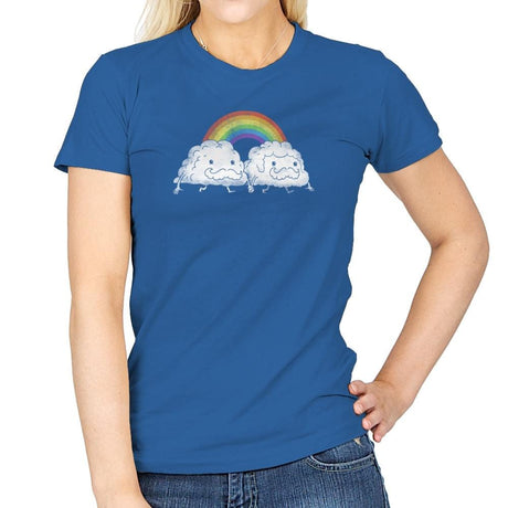 Gay Clouds - Pride - Womens T-Shirts RIPT Apparel Small / Royal