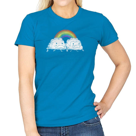Gay Clouds - Pride - Womens T-Shirts RIPT Apparel Small / Sapphire