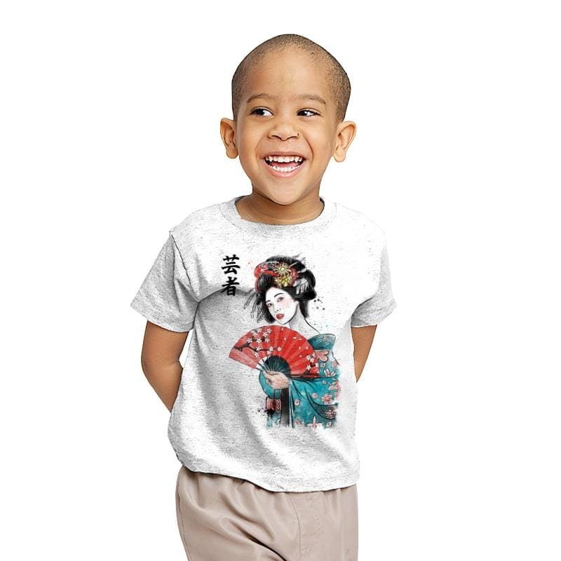 Geisha - Youth T-Shirts RIPT Apparel X-small / White