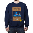 Genie Help - Crew Neck Sweatshirt Crew Neck Sweatshirt RIPT Apparel Small / Navy